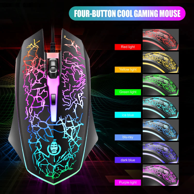 Burst Office Gaming Keyboard & Mouse Set Gaming peripheral mechanical feel luminous keyboard and mouse set